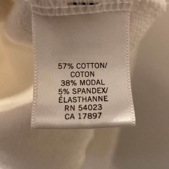 Banana Republic white button top sweatshirt size small - Picture 4 of 6